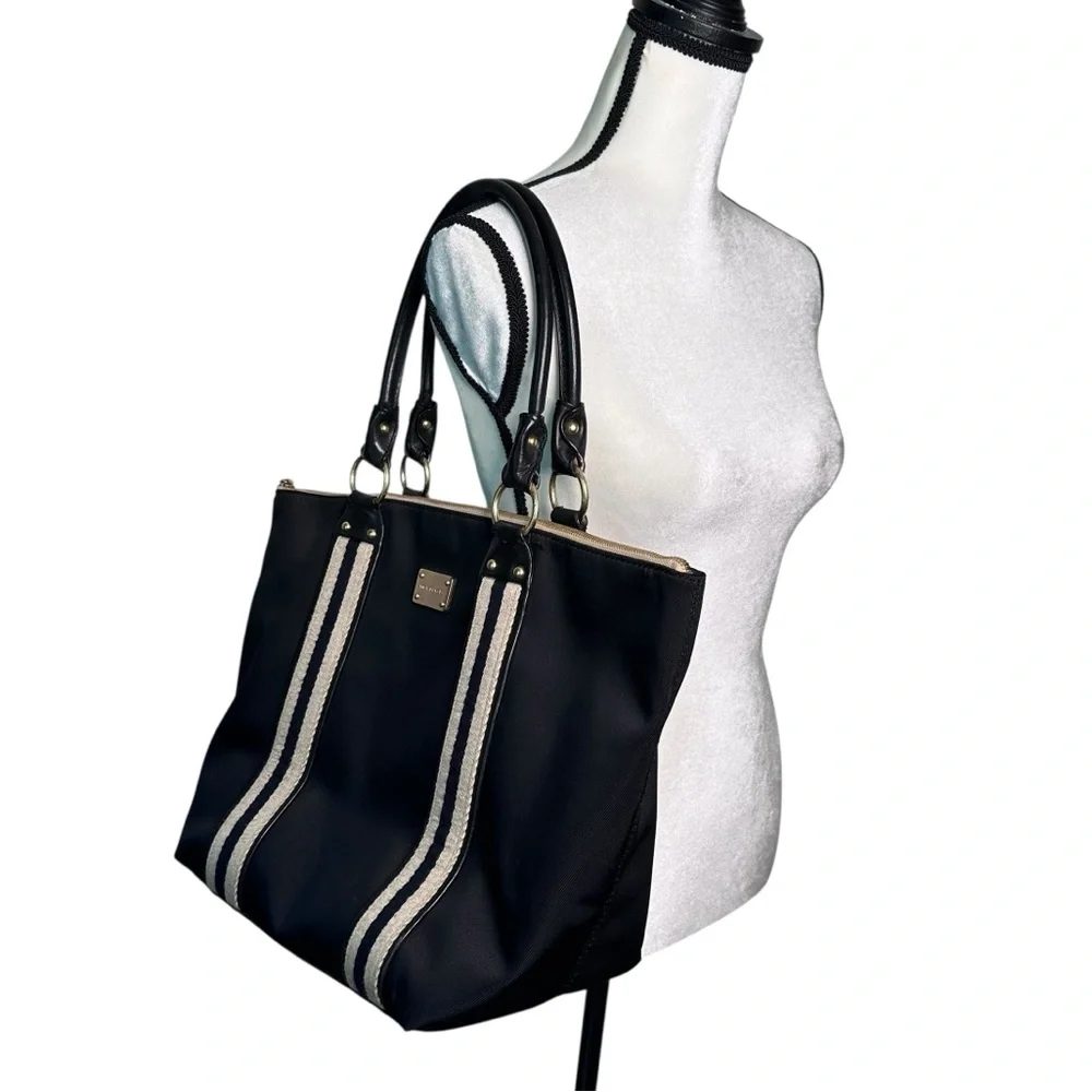 Michael Kors Large Canvas Tote Bag Top Zip - Picture 15 of 15